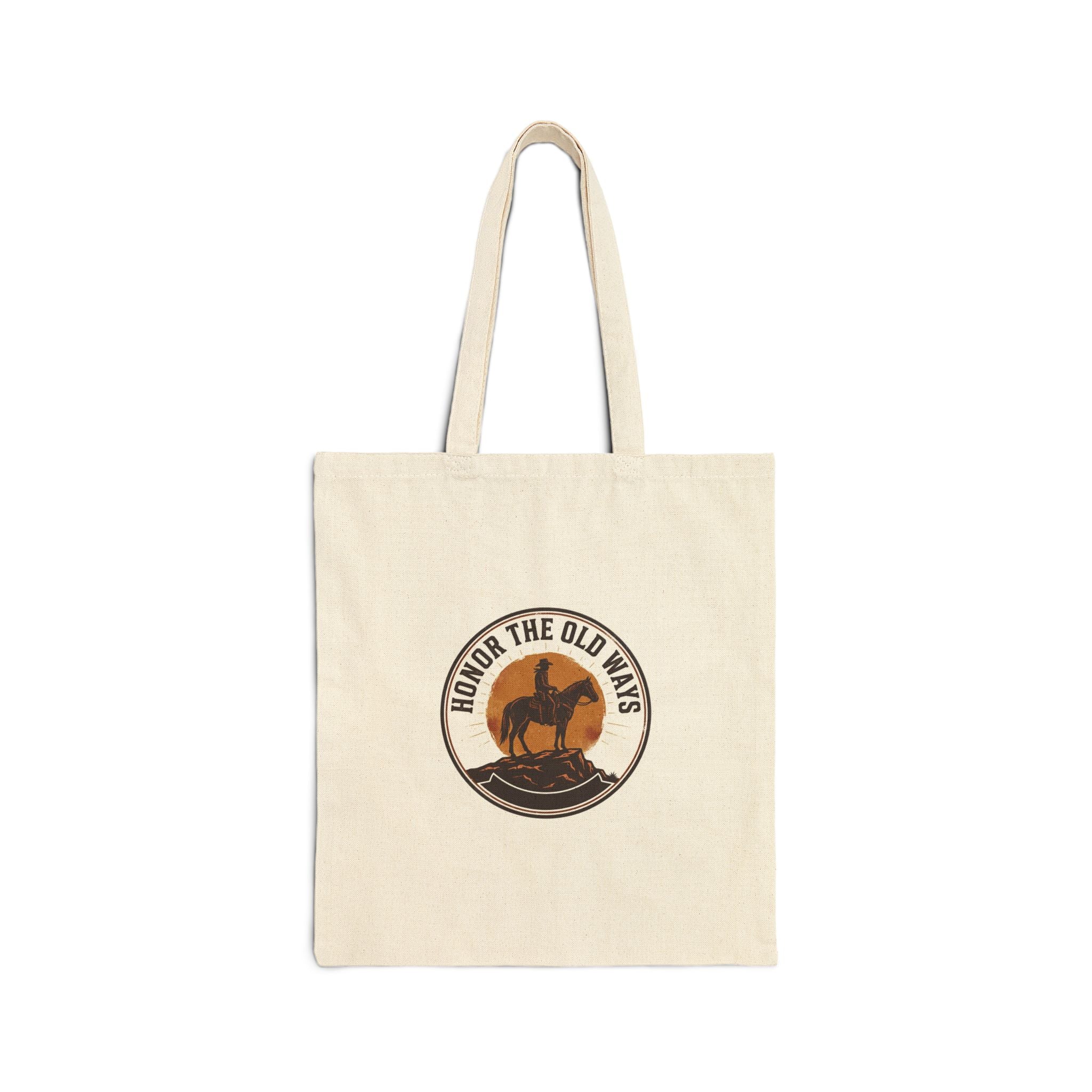 Honor the Old Ways Tote | Western Americana, Vintage Cowboy Frontier