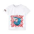 Kids Shark Sports Jersey — Muscular Shark Graphic Athletic Tee
