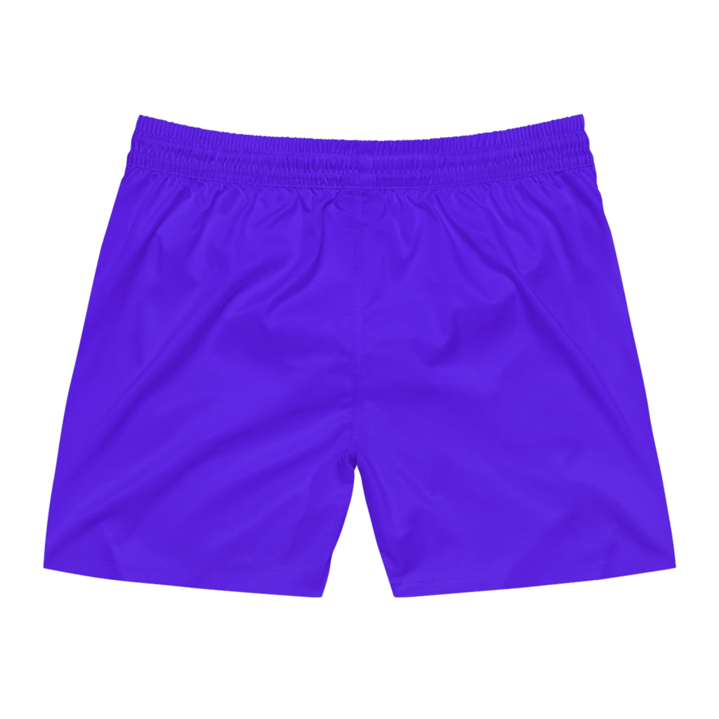 Moon Howl Swim Shorts — Men's Purple Wolf Moon Beach Trunks