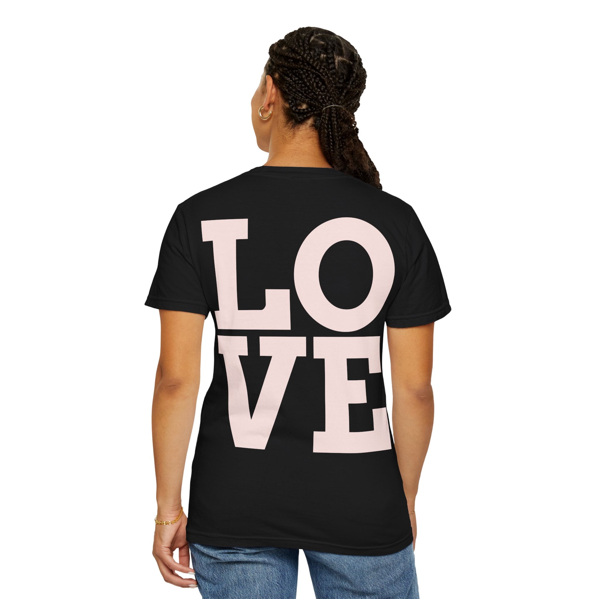 T-Shirt — Dandelion 'I Made a Wish' Front & Bold LOVE Back