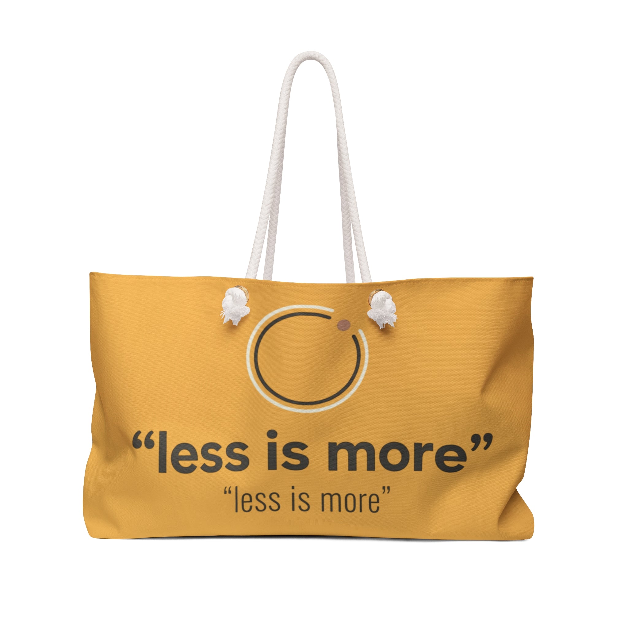 Weekender Bag — Minimalist "less is more" Canvas Travel Tote