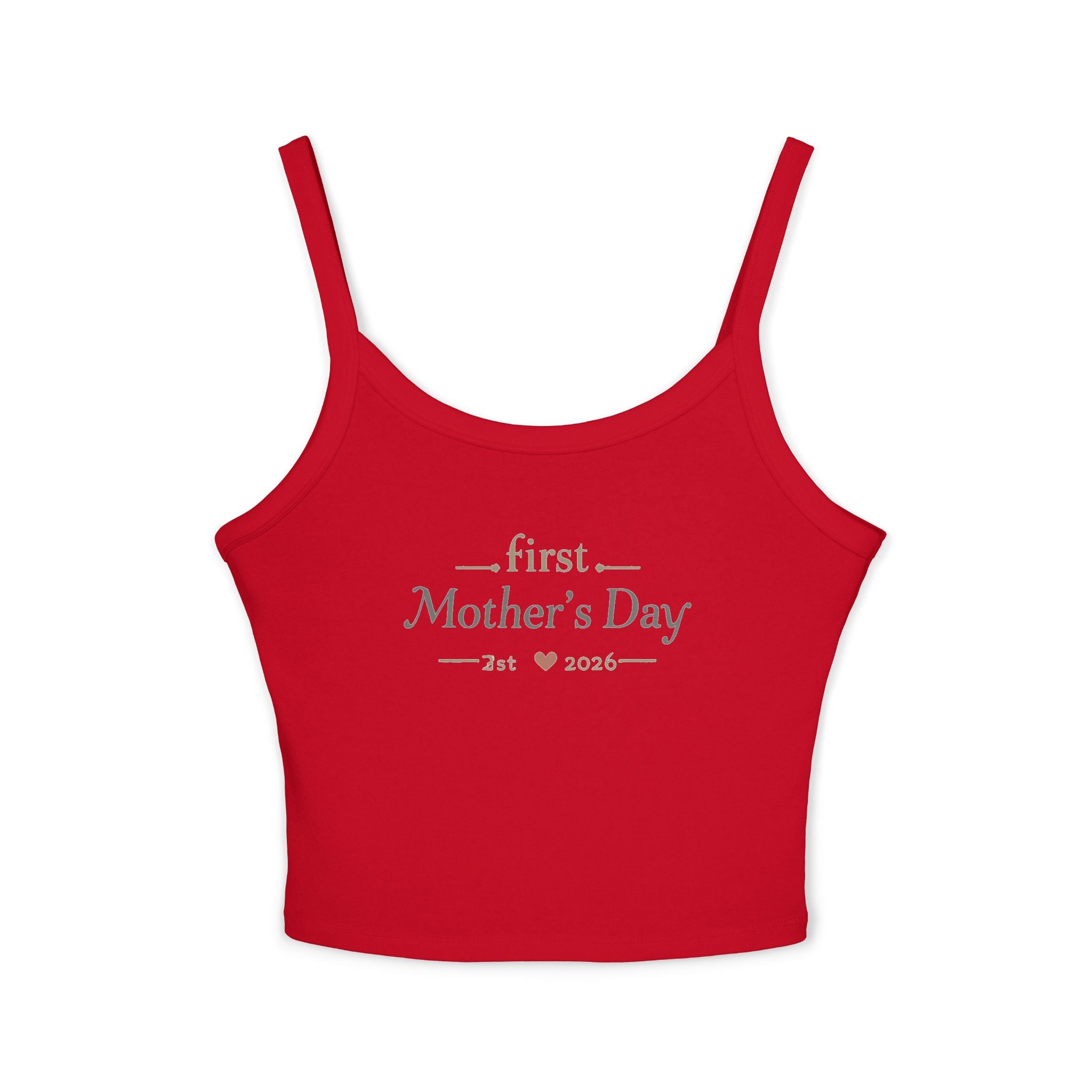 Mother's Day Tank Top — "First Mother's Day" / You Are My Sunlight Women’s Cropped Tank