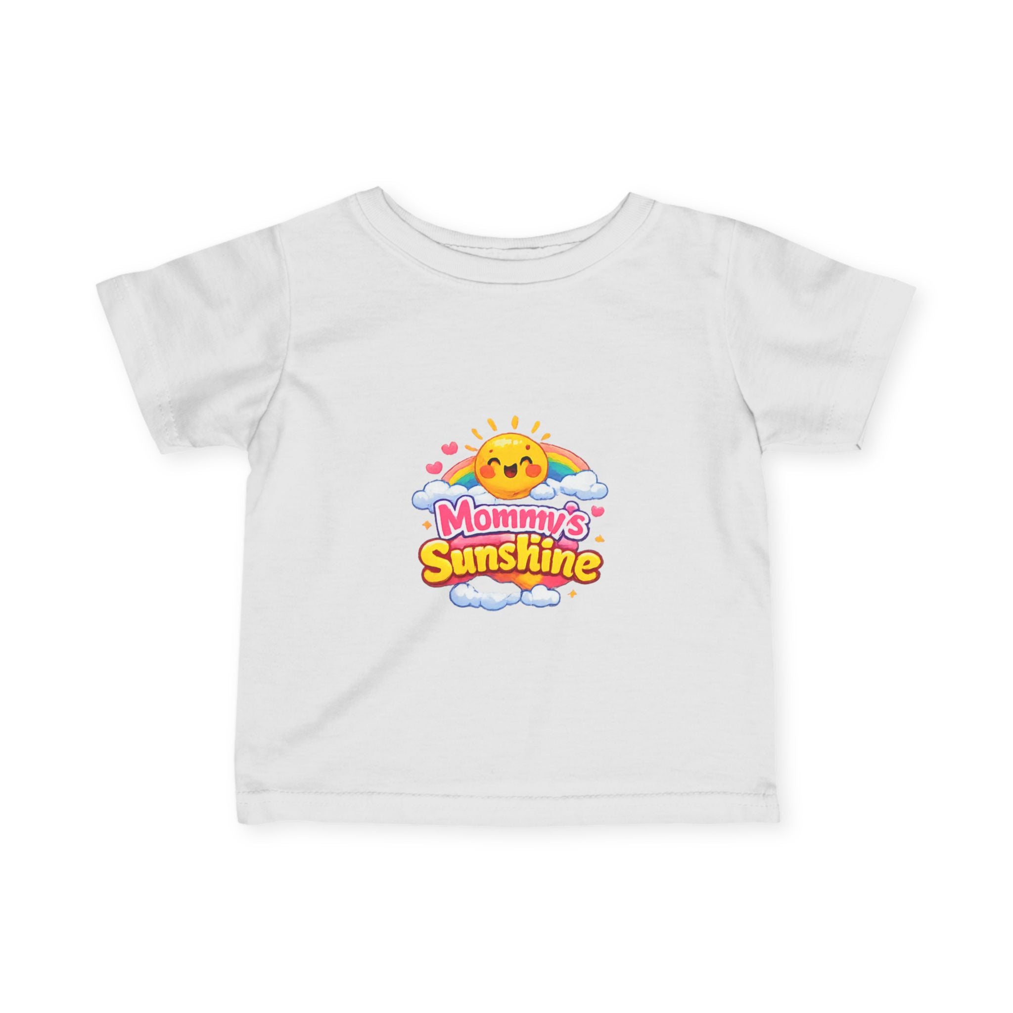 Infant Tee — "Mommy's Sunshine" Cute Sun & Rainbow Baby Shirt