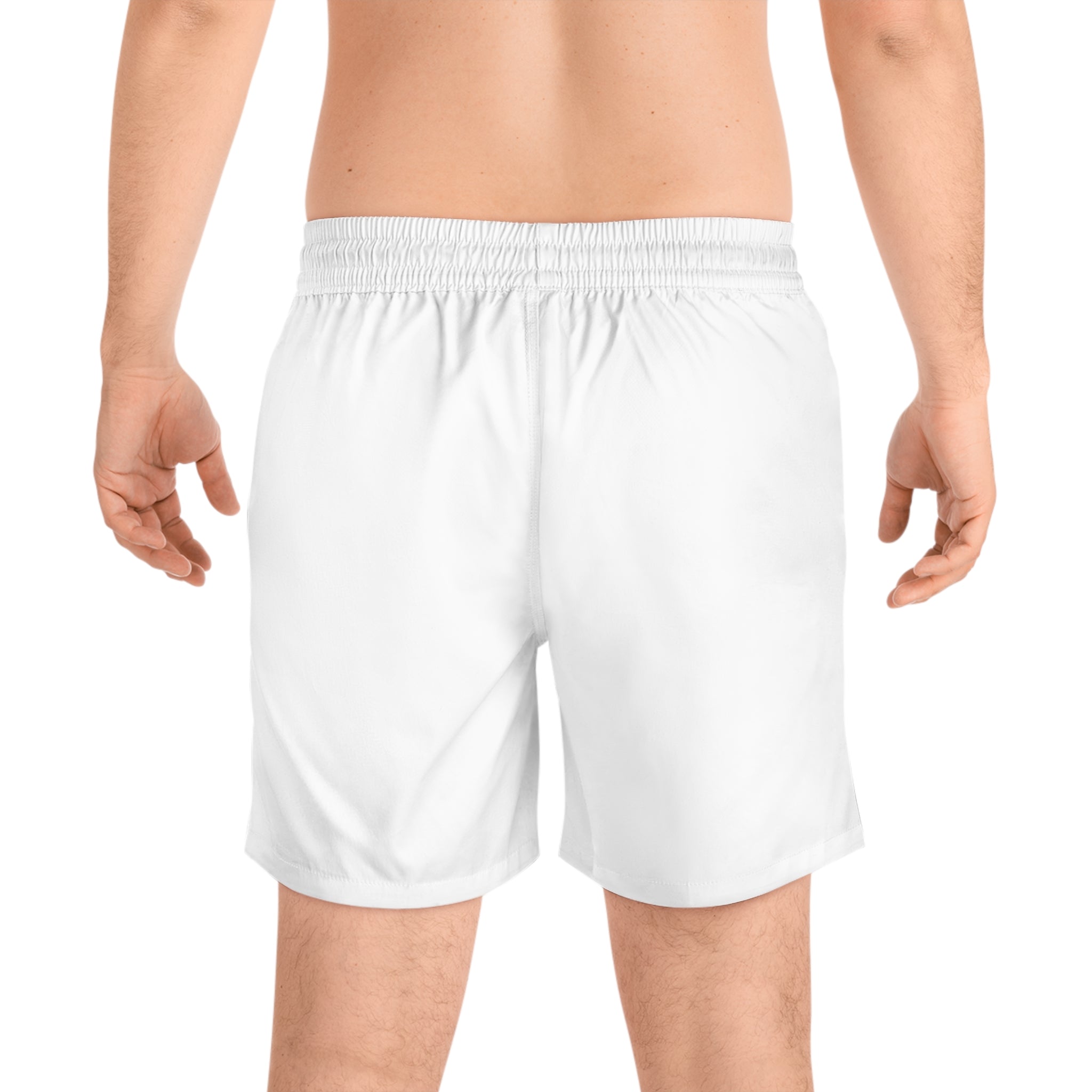 Men's Swim Shorts — Monochrome Pop-Art Lips Print