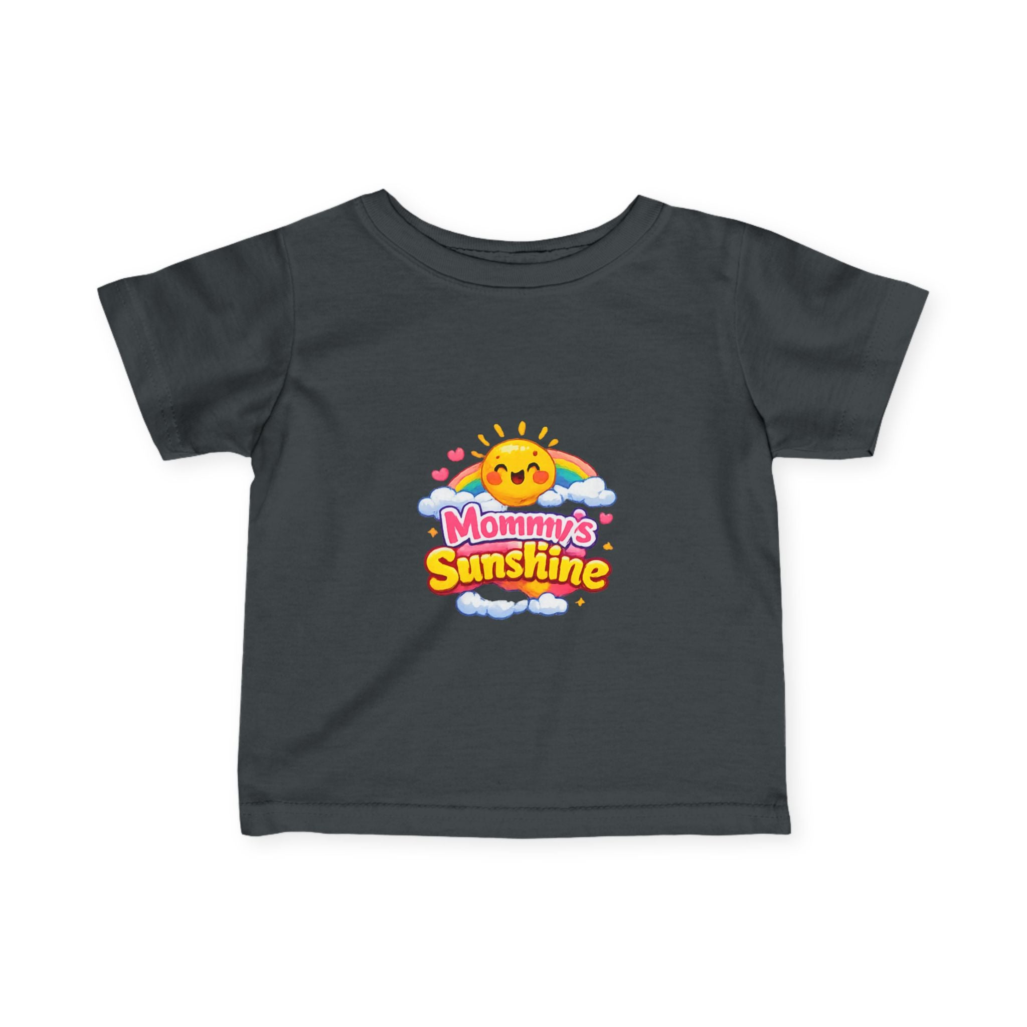 Infant Tee — "Mommy's Sunshine" Cute Sun & Rainbow Baby Shirt