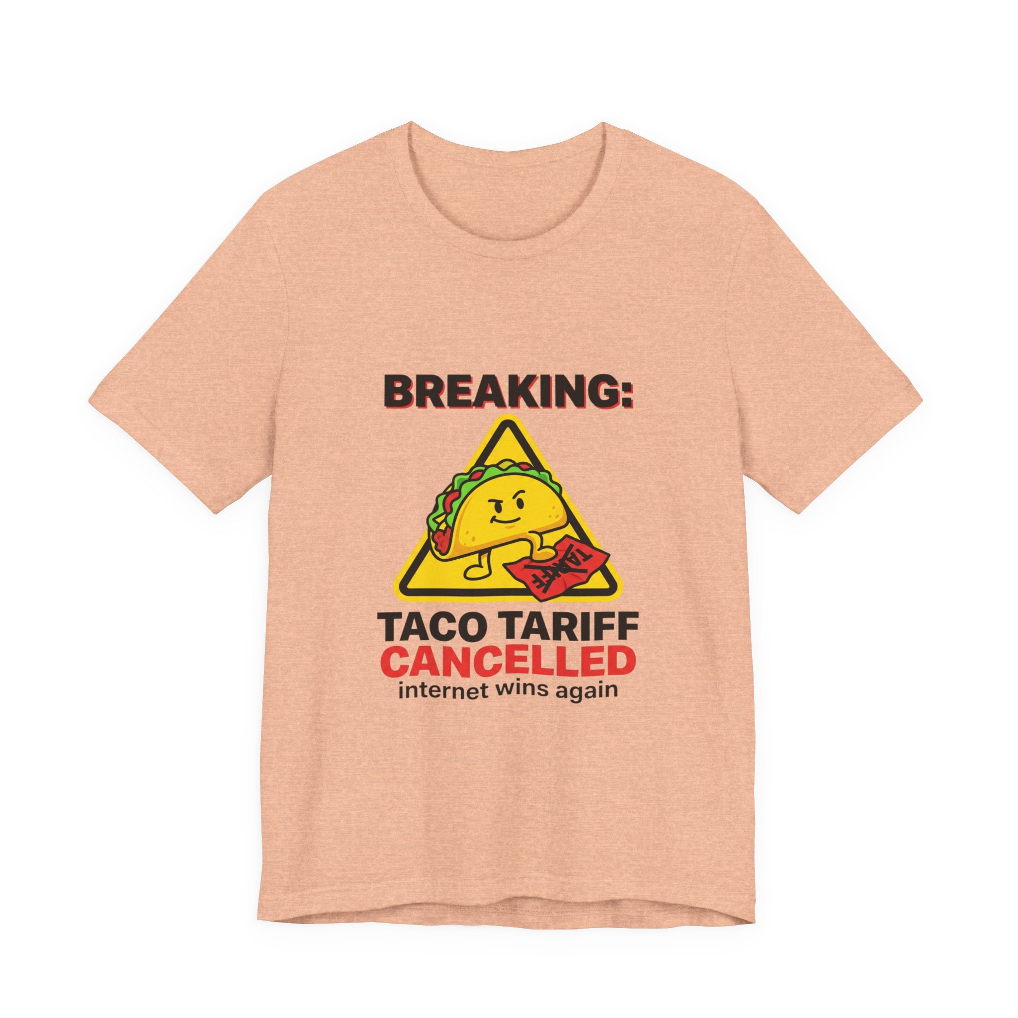 Taco Tariff Cancelled Tee | political taco meme, protest typography