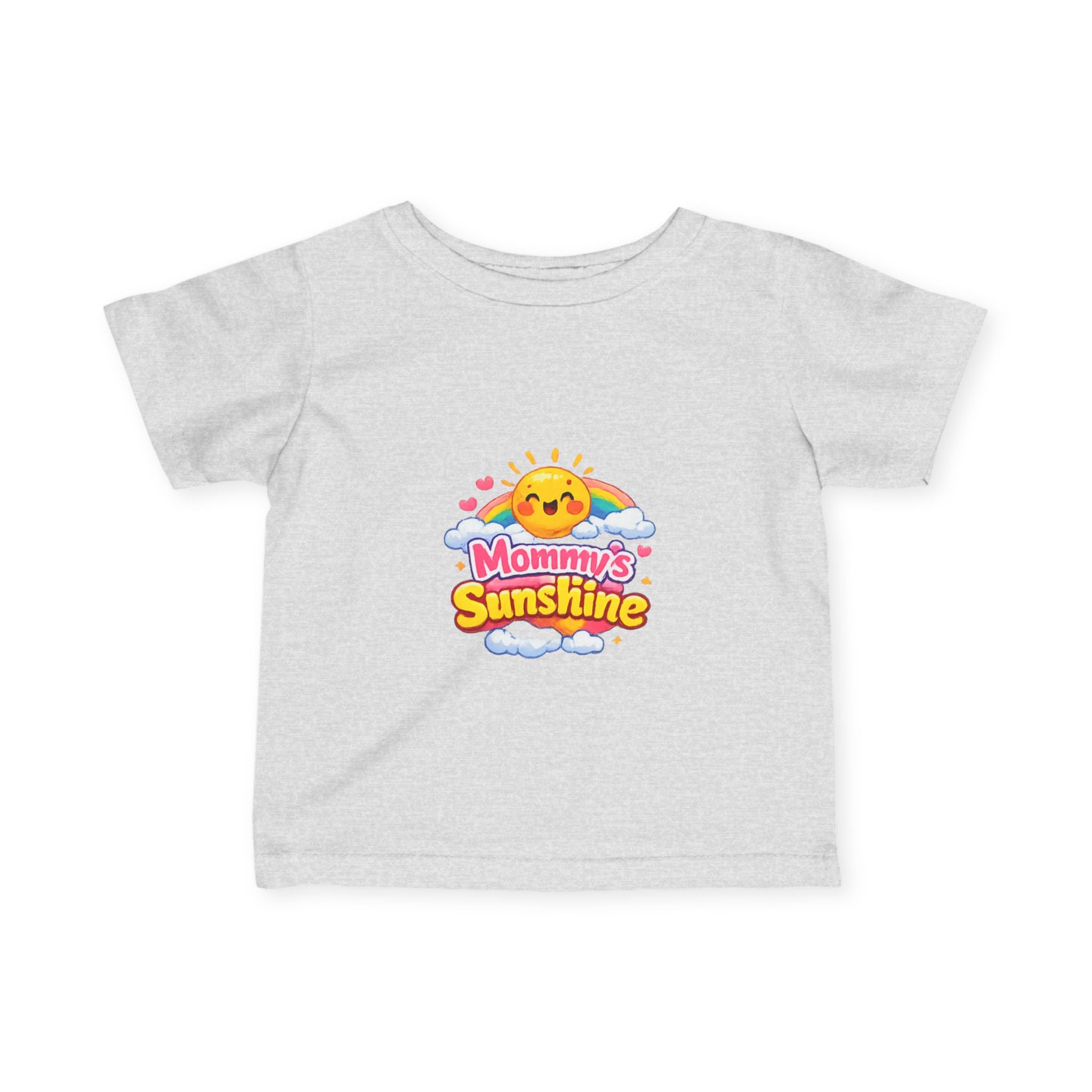 Infant Tee — "Mommy's Sunshine" Cute Sun & Rainbow Baby Shirt