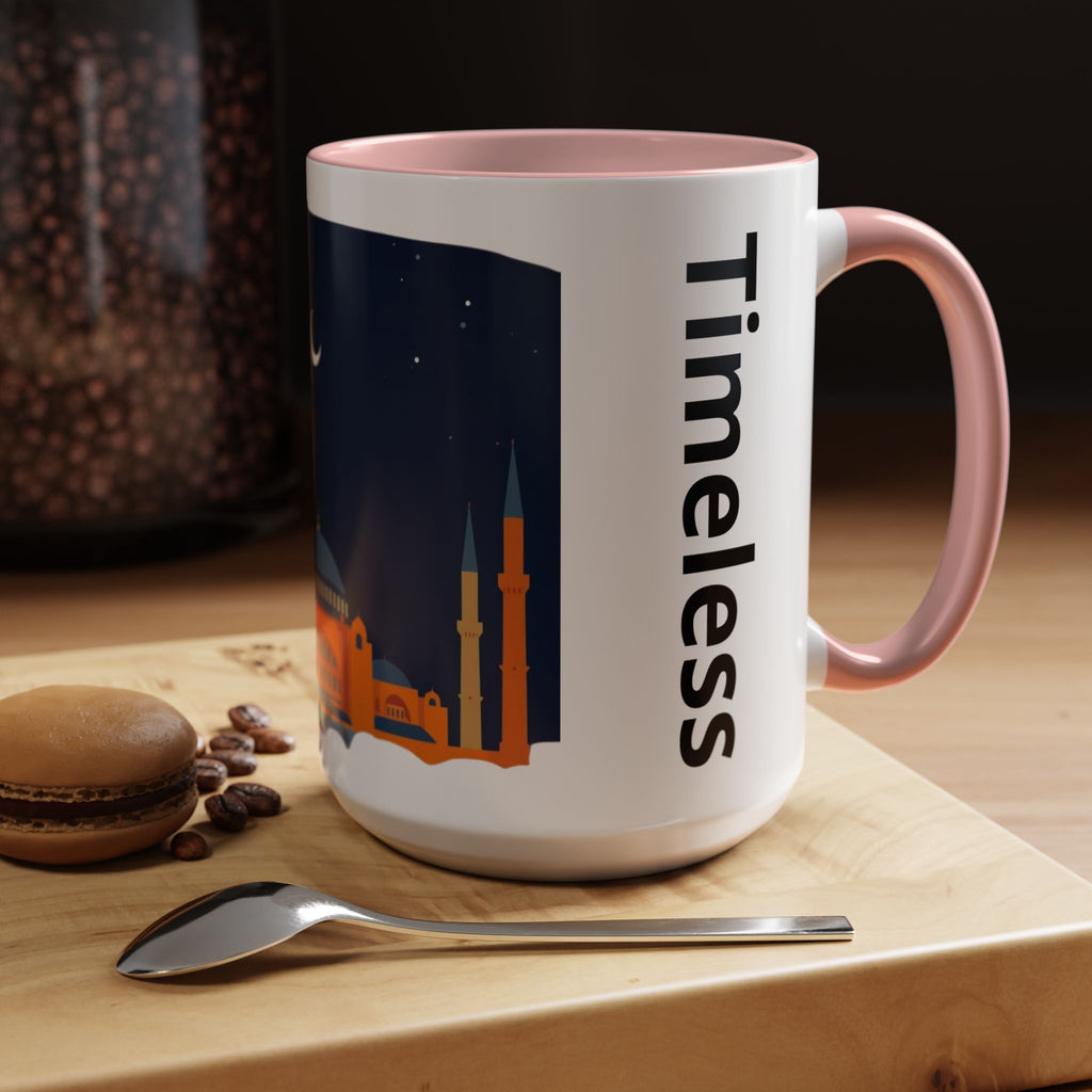 Timeless Istanbul Accent Coffee Mug - Crescent Night Skyline (11/15oz)