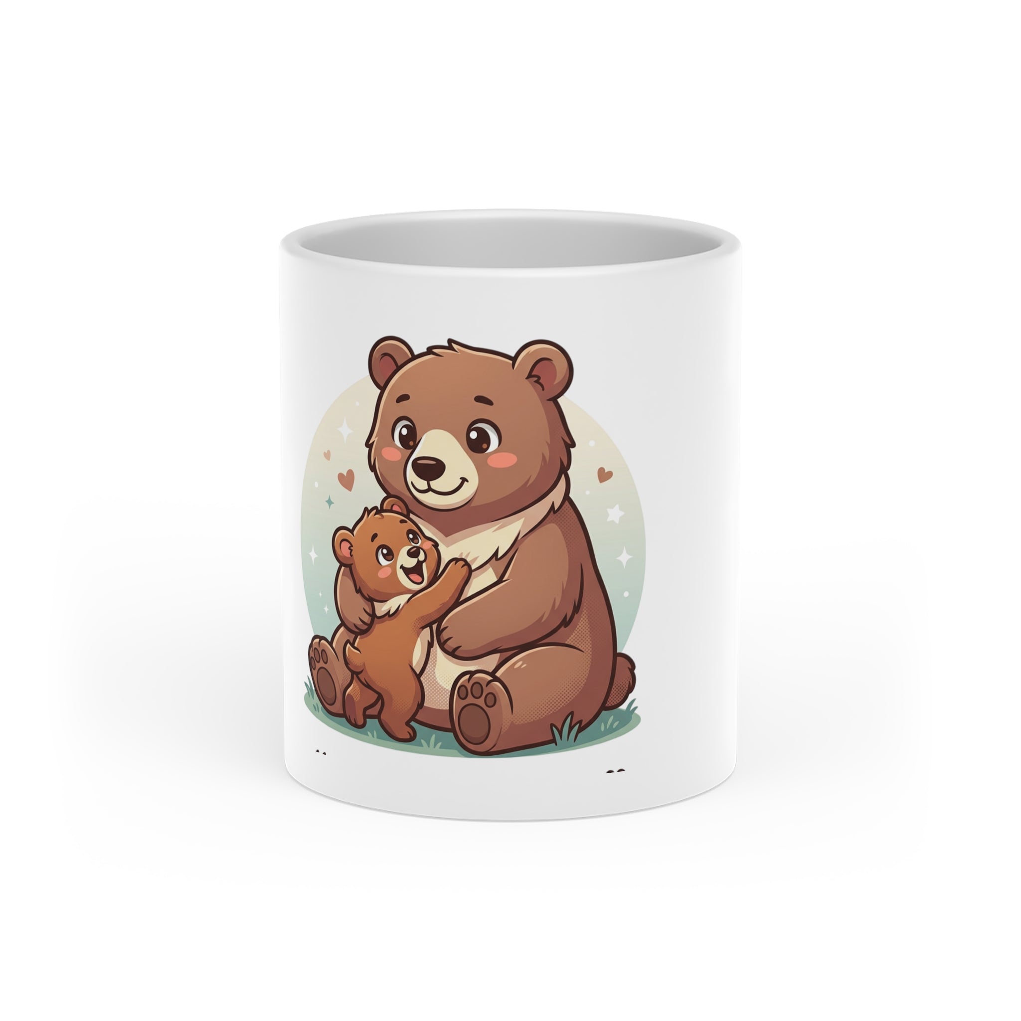 Bear Hug Mug — Cute Parent & Baby Bear Ceramic Coffee Cup, Gift for New Parents & Mother’s Day