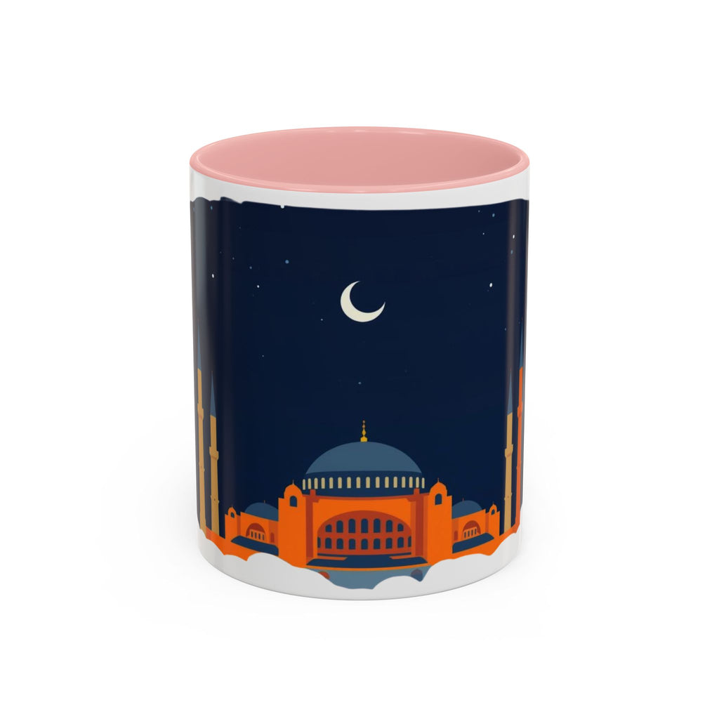 Timeless Istanbul Accent Coffee Mug - Crescent Night Skyline (11/15oz)