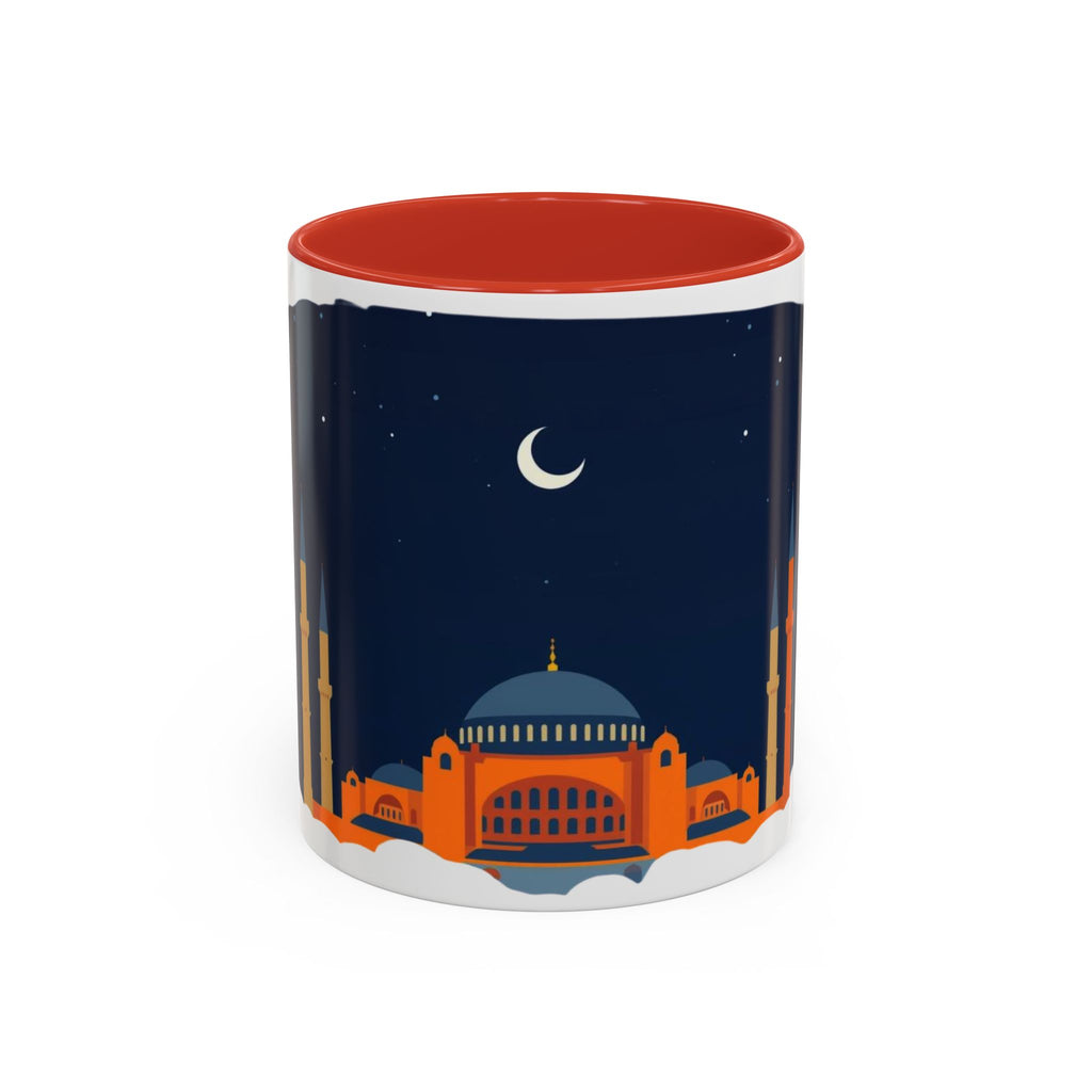 Timeless Istanbul Accent Coffee Mug - Crescent Night Skyline (11/15oz)
