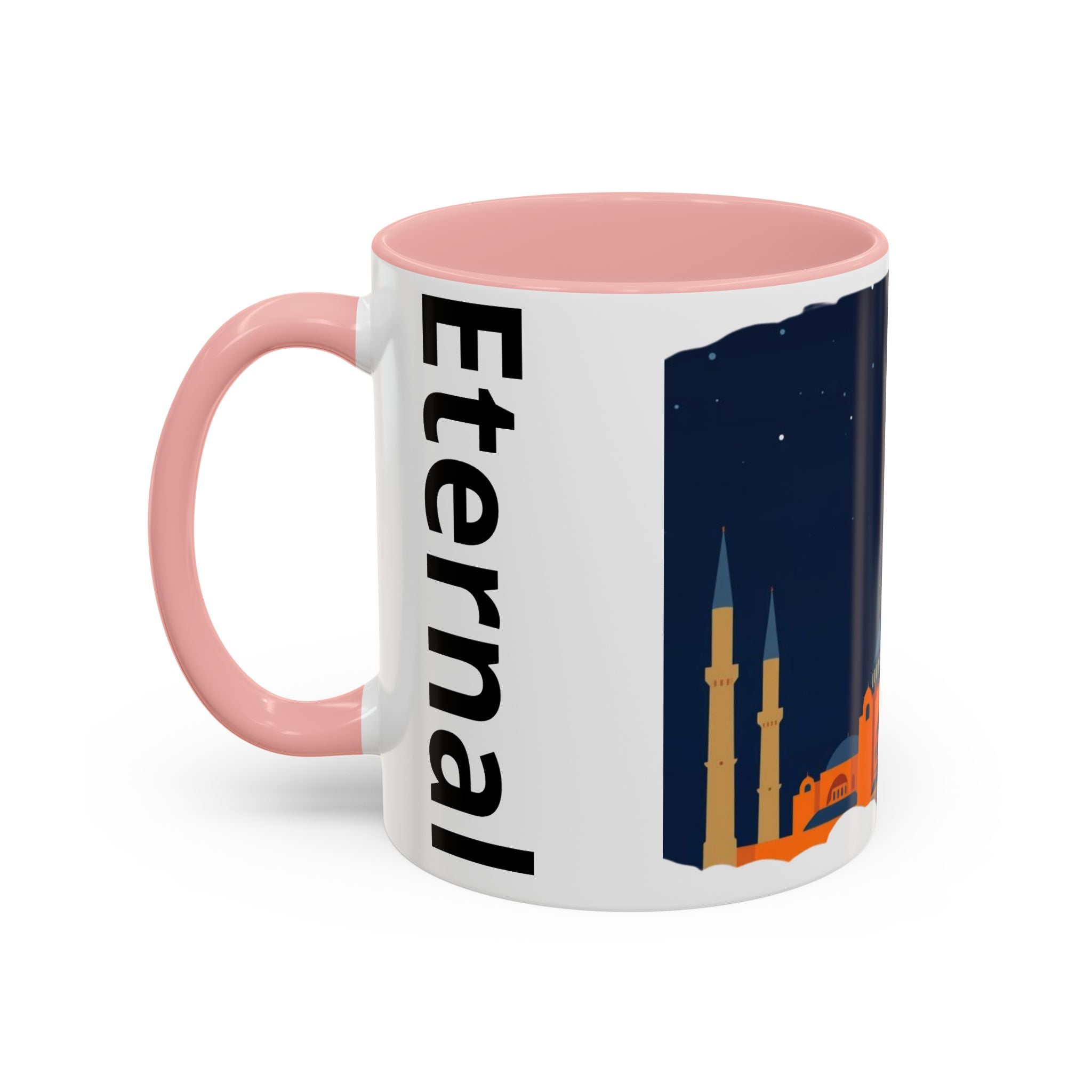 Timeless Istanbul Accent Coffee Mug - Crescent Night Skyline (11/15oz)