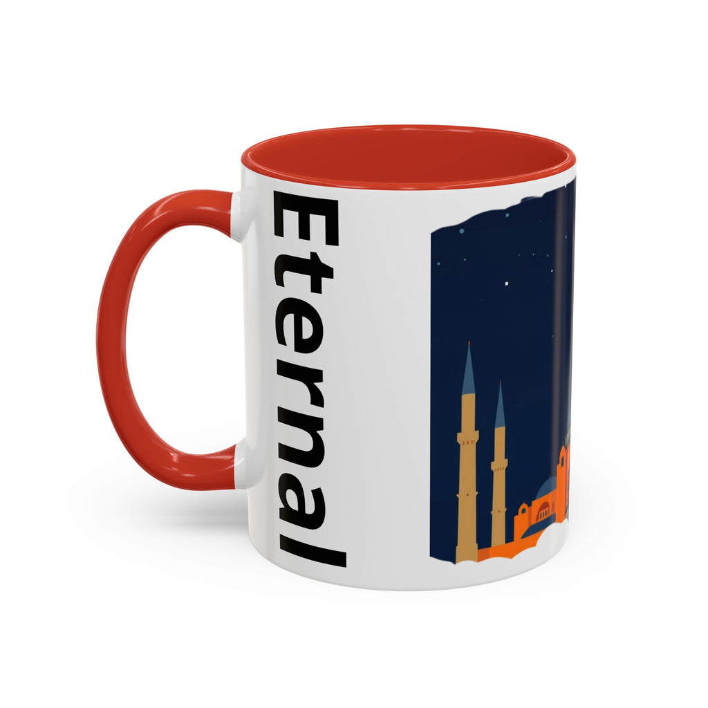 Timeless Istanbul Accent Coffee Mug - Crescent Night Skyline (11/15oz)