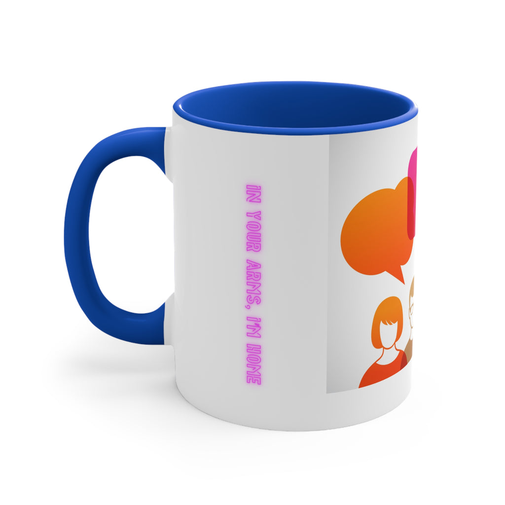 Conversation Club Accent Mug — Colorful Speech Bubbles Team Coffee Cup