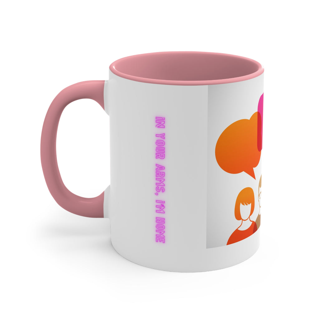 Conversation Club Accent Mug — Colorful Speech Bubbles Team Coffee Cup
