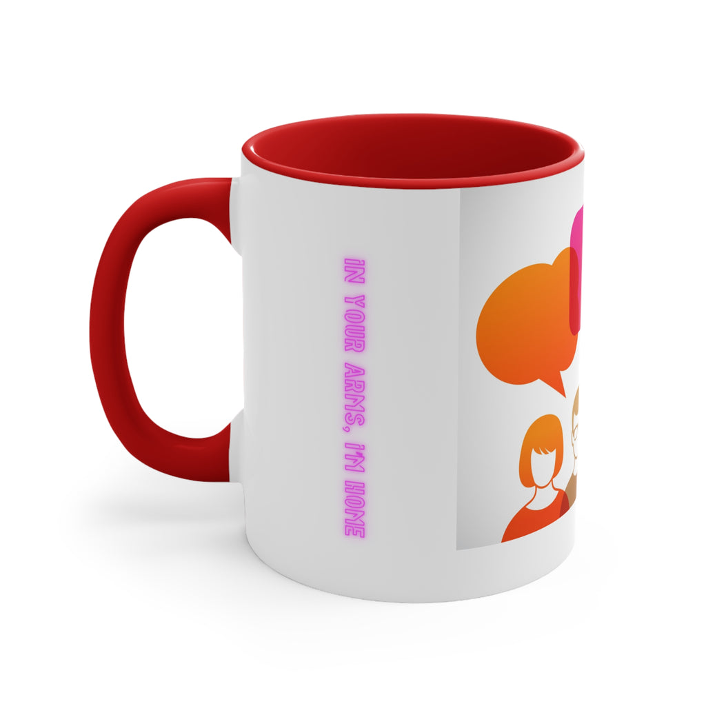 Conversation Club Accent Mug — Colorful Speech Bubbles Team Coffee Cup