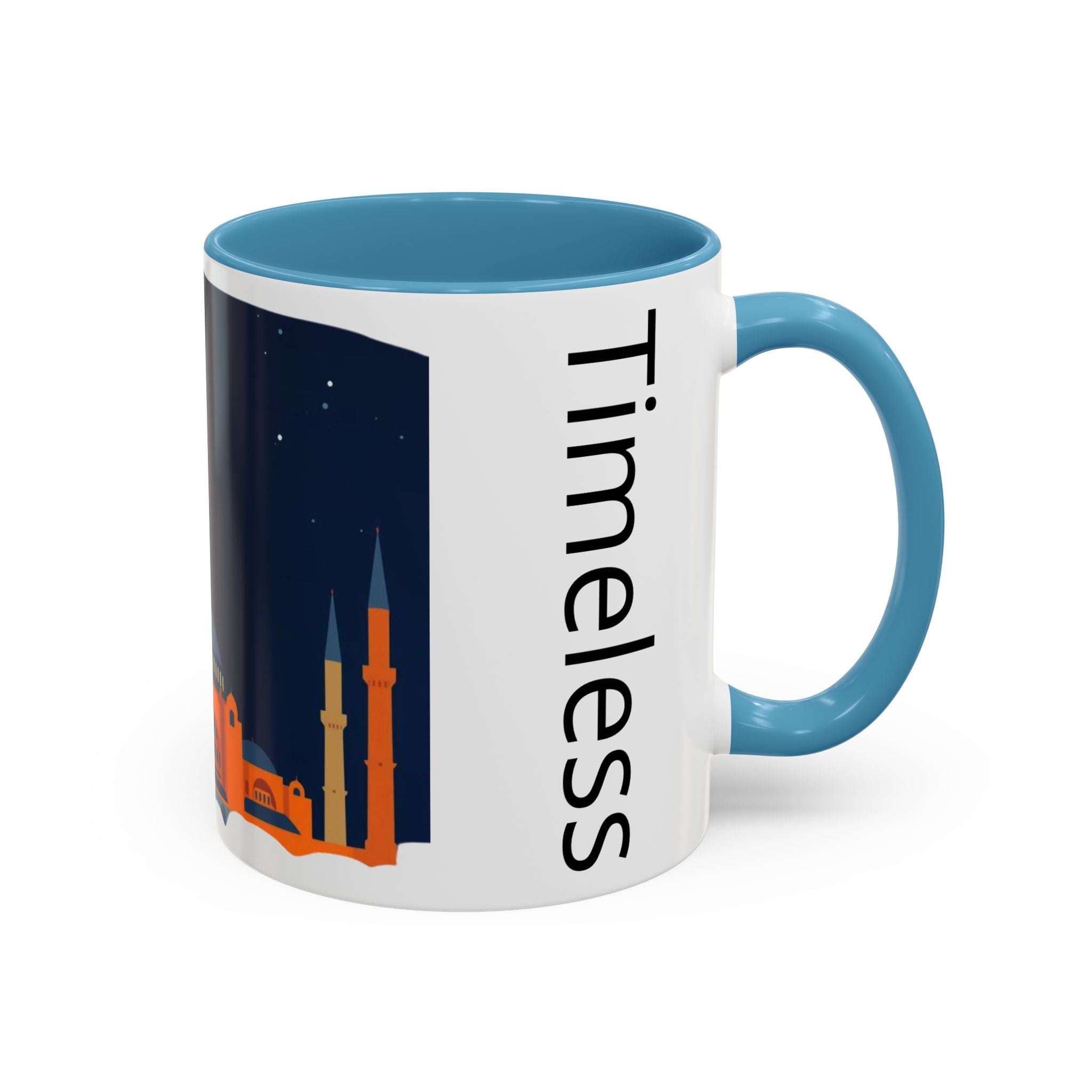 Timeless Istanbul Accent Coffee Mug - Crescent Night Skyline (11/15oz)