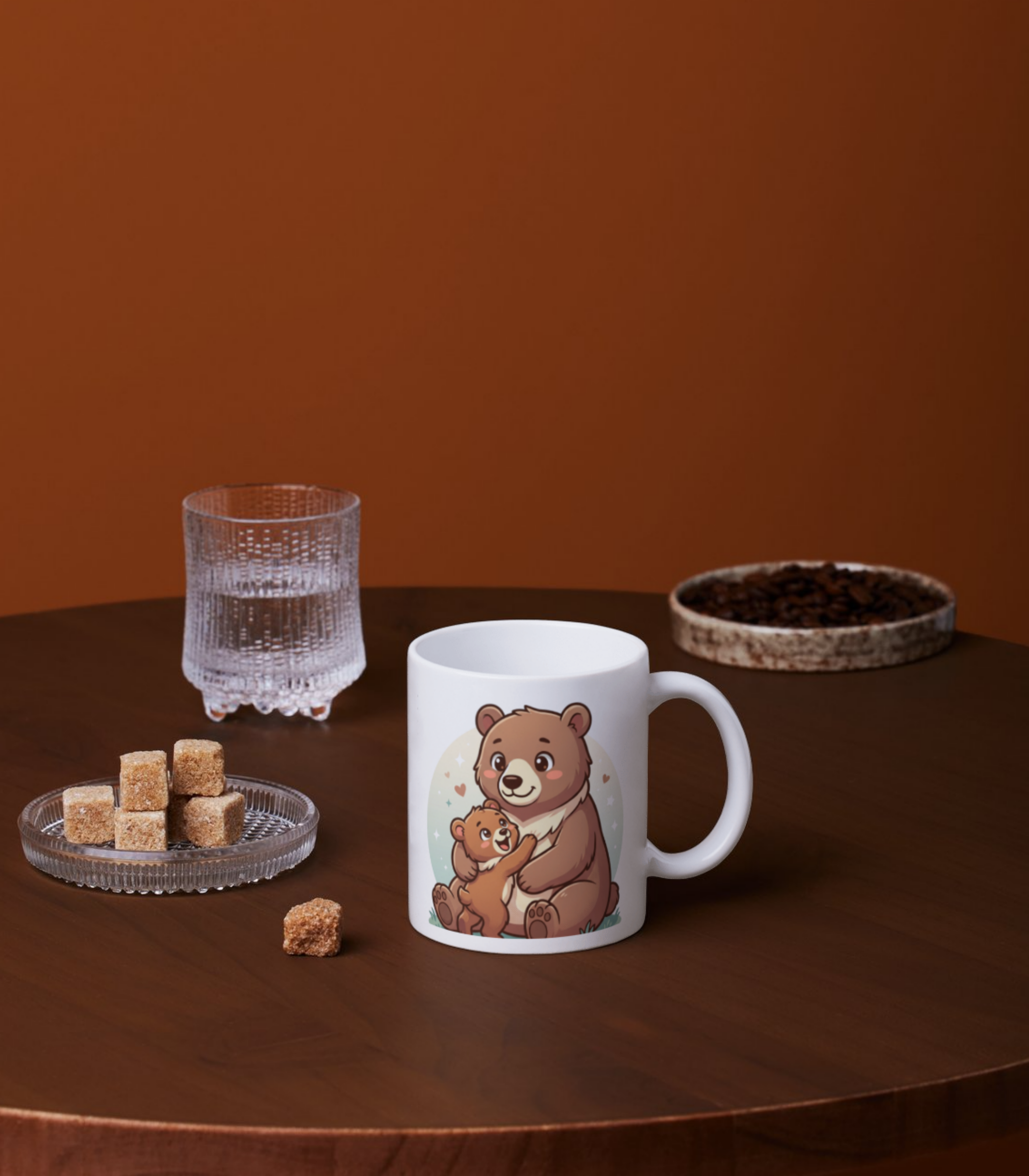 Bear Hug Mug — Cute Parent & Baby Bear Ceramic Coffee Cup, Gift for New Parents & Mother’s Day